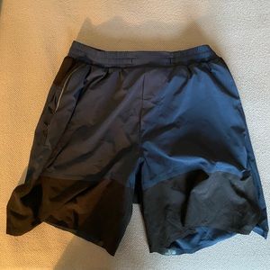 Navy & black lululemon mens shorts medium